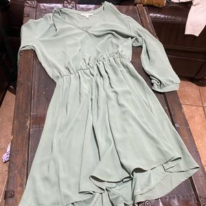 Olive green dress